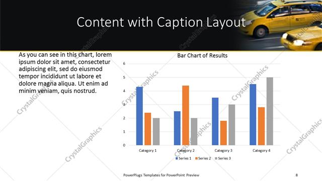 Content with Caption presentation slide layout