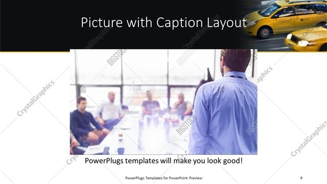 Picture with Caption presentation slide layout