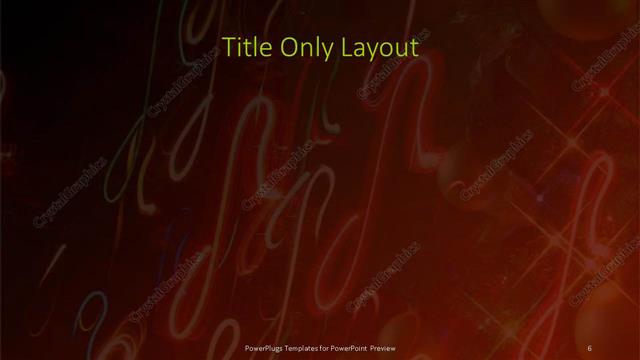 Title Only presentation slide layout