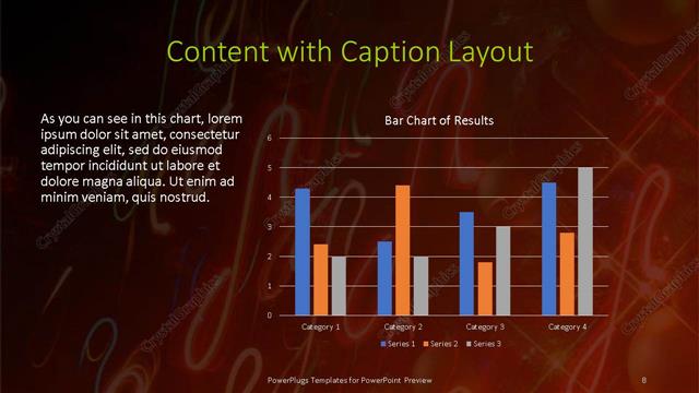 Content with Caption presentation slide layout
