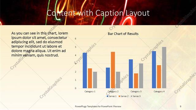 Content with Caption presentation slide layout
