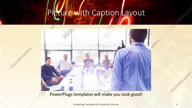 Picture with Caption presentation slide layout