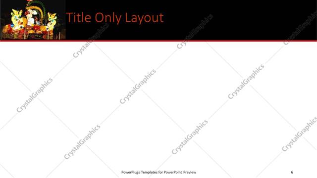 Title Only presentation slide layout