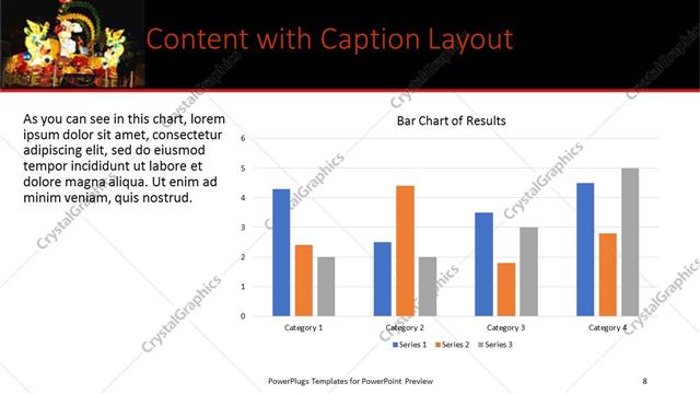 Content with Caption presentation slide layout