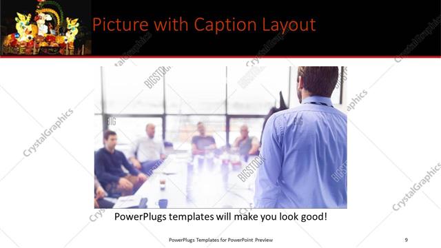 Picture with Caption presentation slide layout