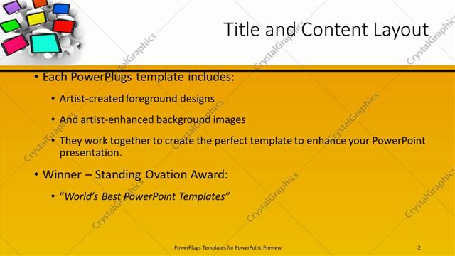 Title and Content presentation slide layout