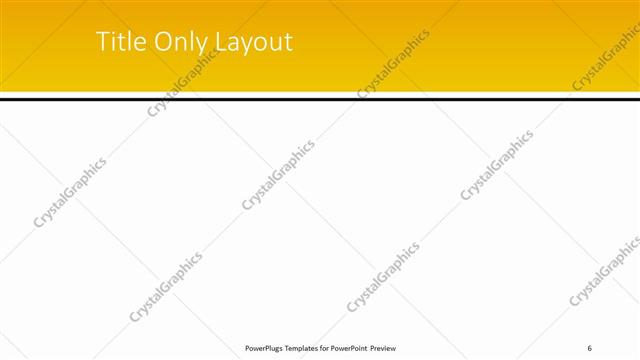 Title Only presentation slide layout