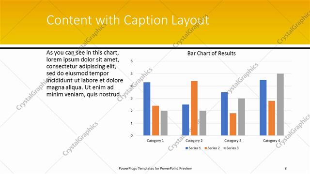 Content with Caption presentation slide layout