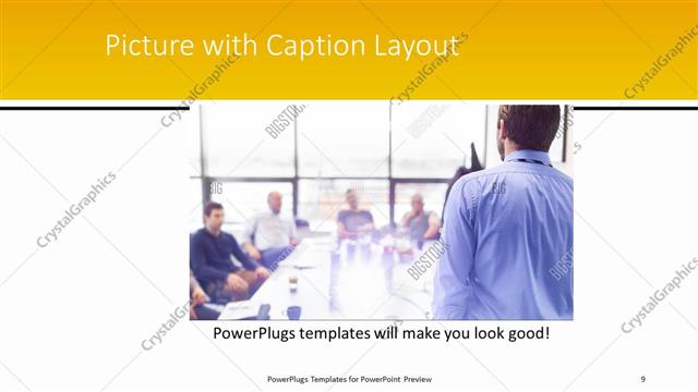 Picture with Caption presentation slide layout