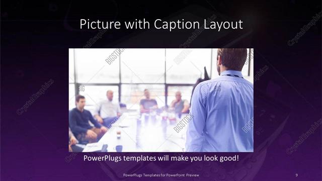 Picture with Caption presentation slide layout