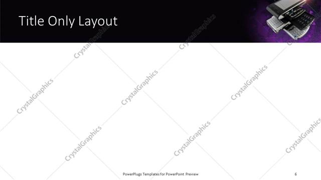 Title Only presentation slide layout