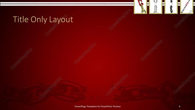 Title Only presentation slide layout