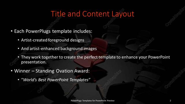 Title and Content presentation slide layout