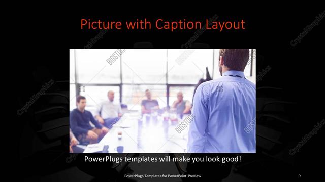 Picture with Caption presentation slide layout