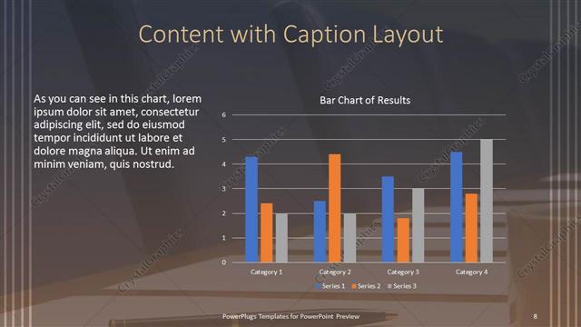 Content with Caption presentation slide layout