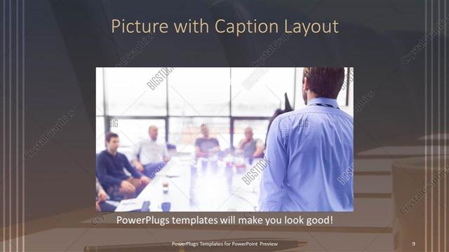 Picture with Caption presentation slide layout