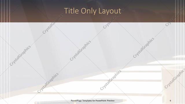 Title Only presentation slide layout