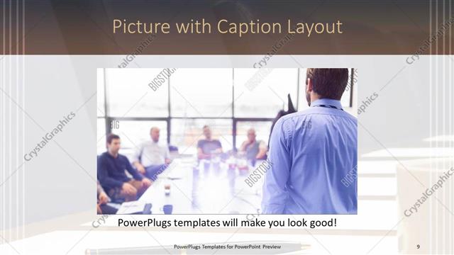 Picture with Caption presentation slide layout