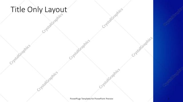 Title Only presentation slide layout