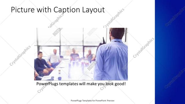 Picture with Caption presentation slide layout