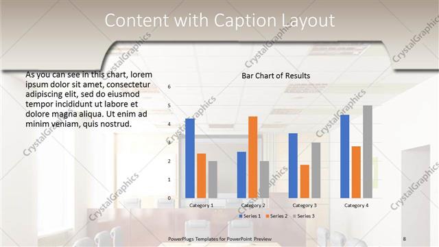 Content with Caption presentation slide layout
