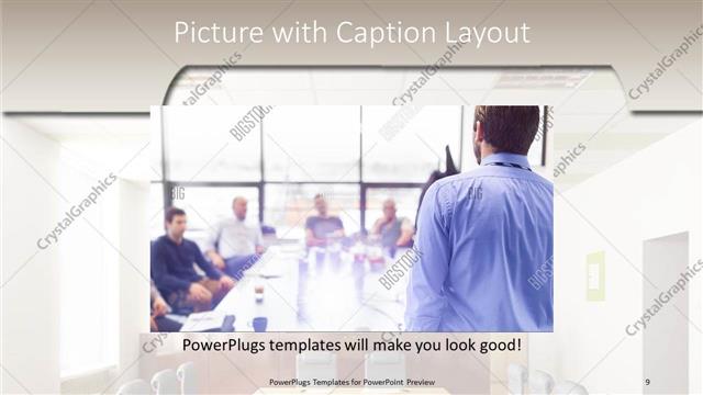 Picture with Caption presentation slide layout