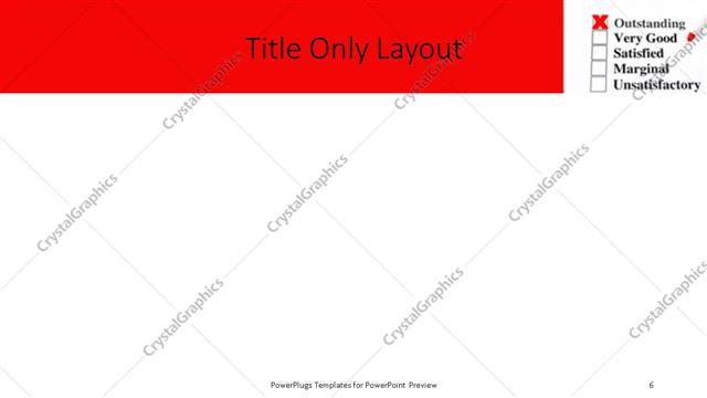 Title Only presentation slide layout