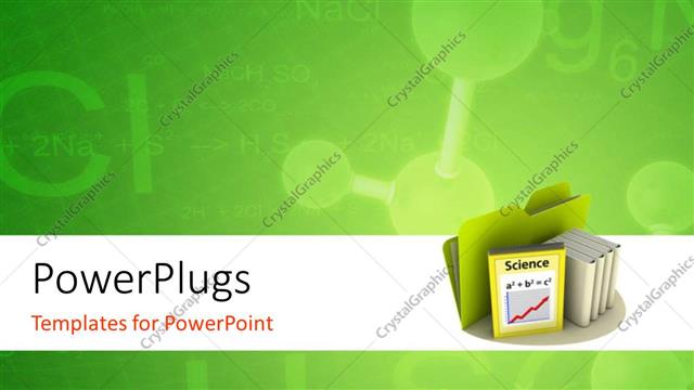  Presentation with bonds - A number of chemical bonds with greenish background