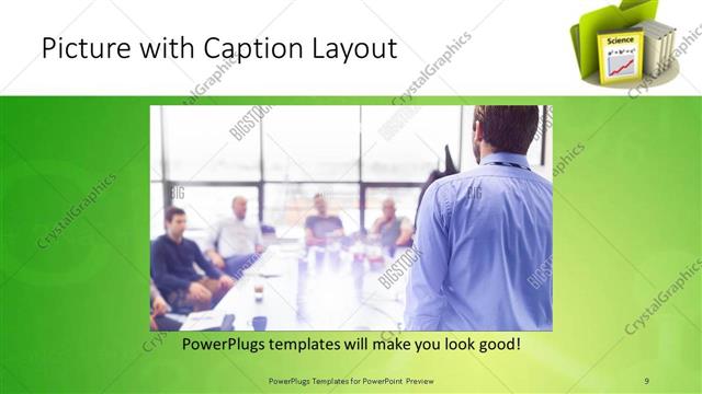 Picture with Caption presentation slide layout