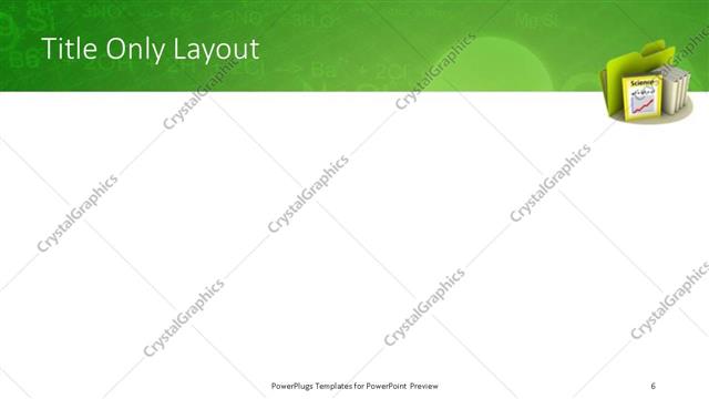 Title Only presentation slide layout