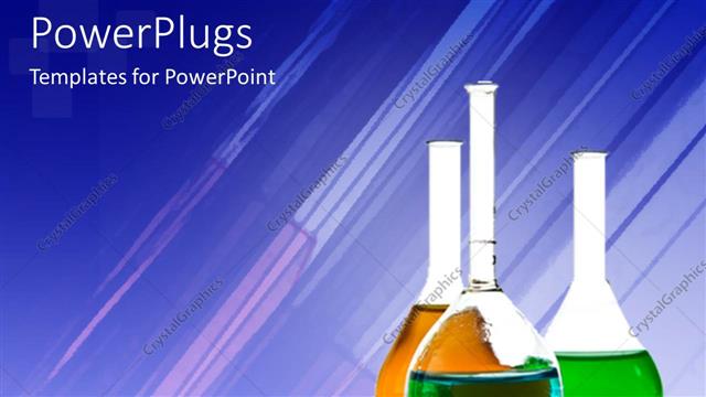  Presentation with chemicals - A number of chemicals with bluish background