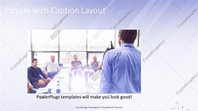 Picture with Caption presentation slide layout