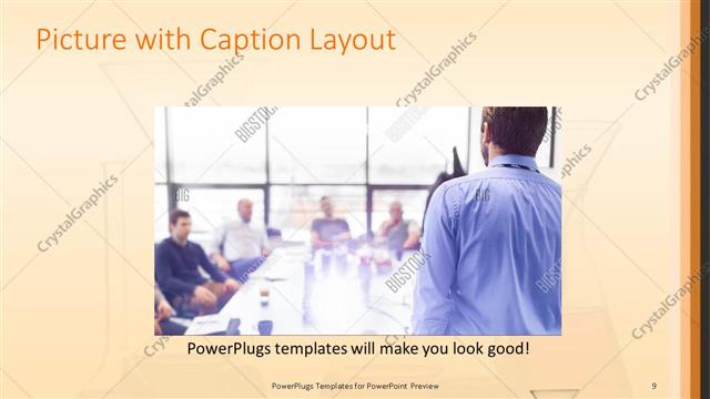 Picture with Caption presentation slide layout