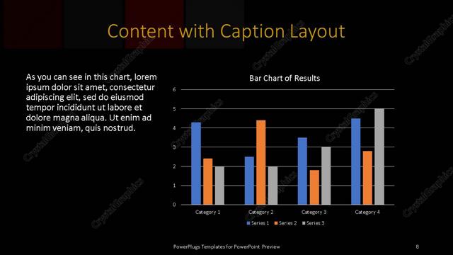 Content with Caption presentation slide layout