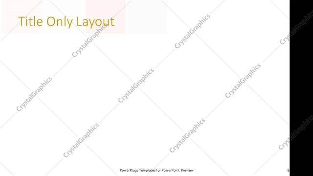 Title Only presentation slide layout