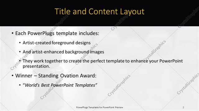 Title and Content presentation slide layout