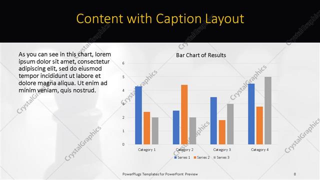 Content with Caption presentation slide layout