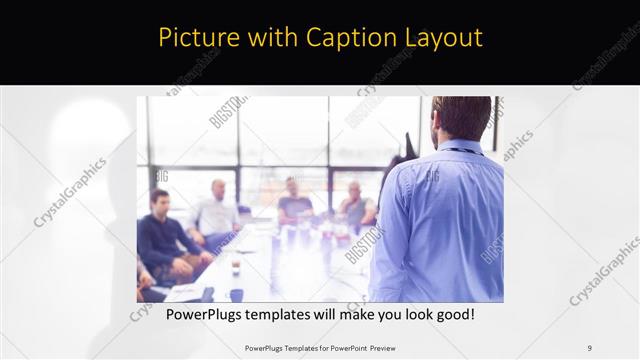 Picture with Caption presentation slide layout