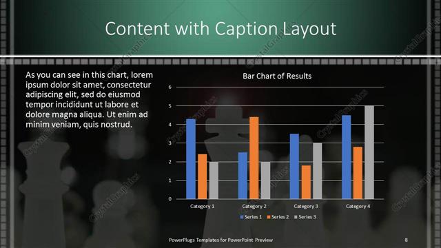 Content with Caption presentation slide layout