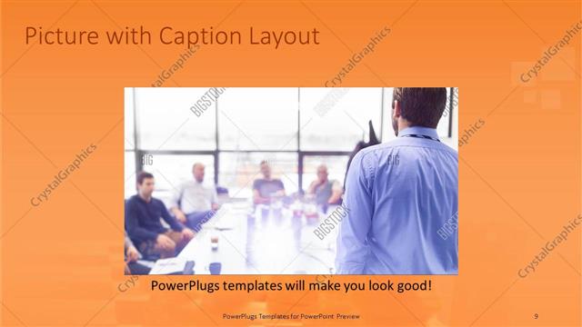 Picture with Caption presentation slide layout