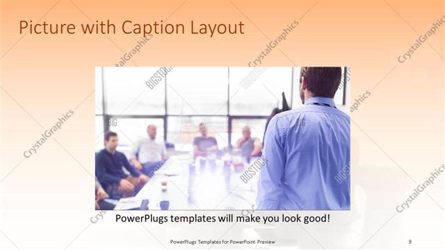 Picture with Caption presentation slide layout