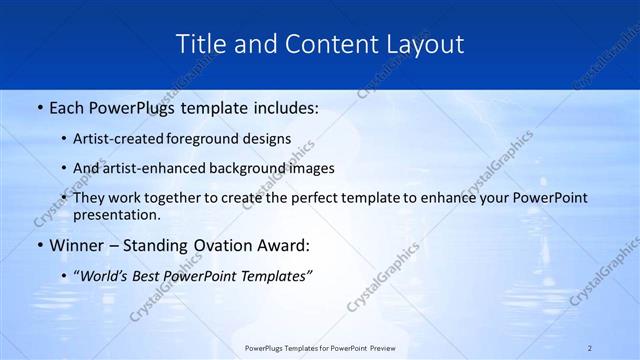 Title and Content presentation slide layout