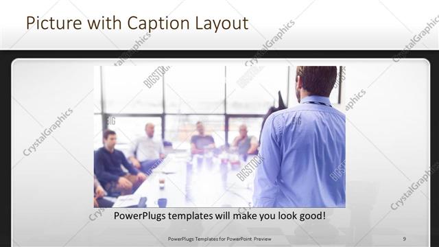 Picture with Caption presentation slide layout