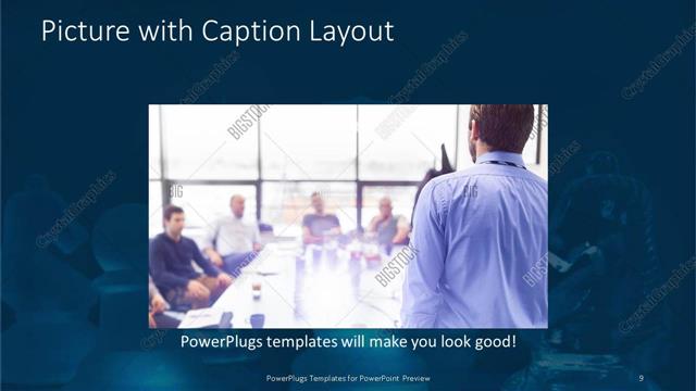 Picture with Caption presentation slide layout