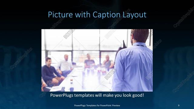 Picture with Caption presentation slide layout