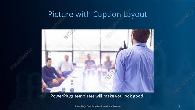 Picture with Caption presentation slide layout