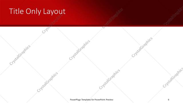Title Only presentation slide layout