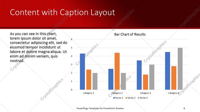 Content with Caption presentation slide layout