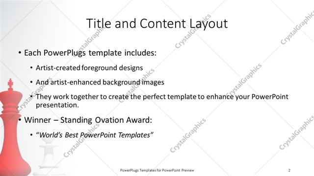 Title and Content presentation slide layout