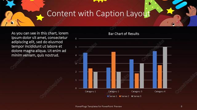 Content with Caption presentation slide layout